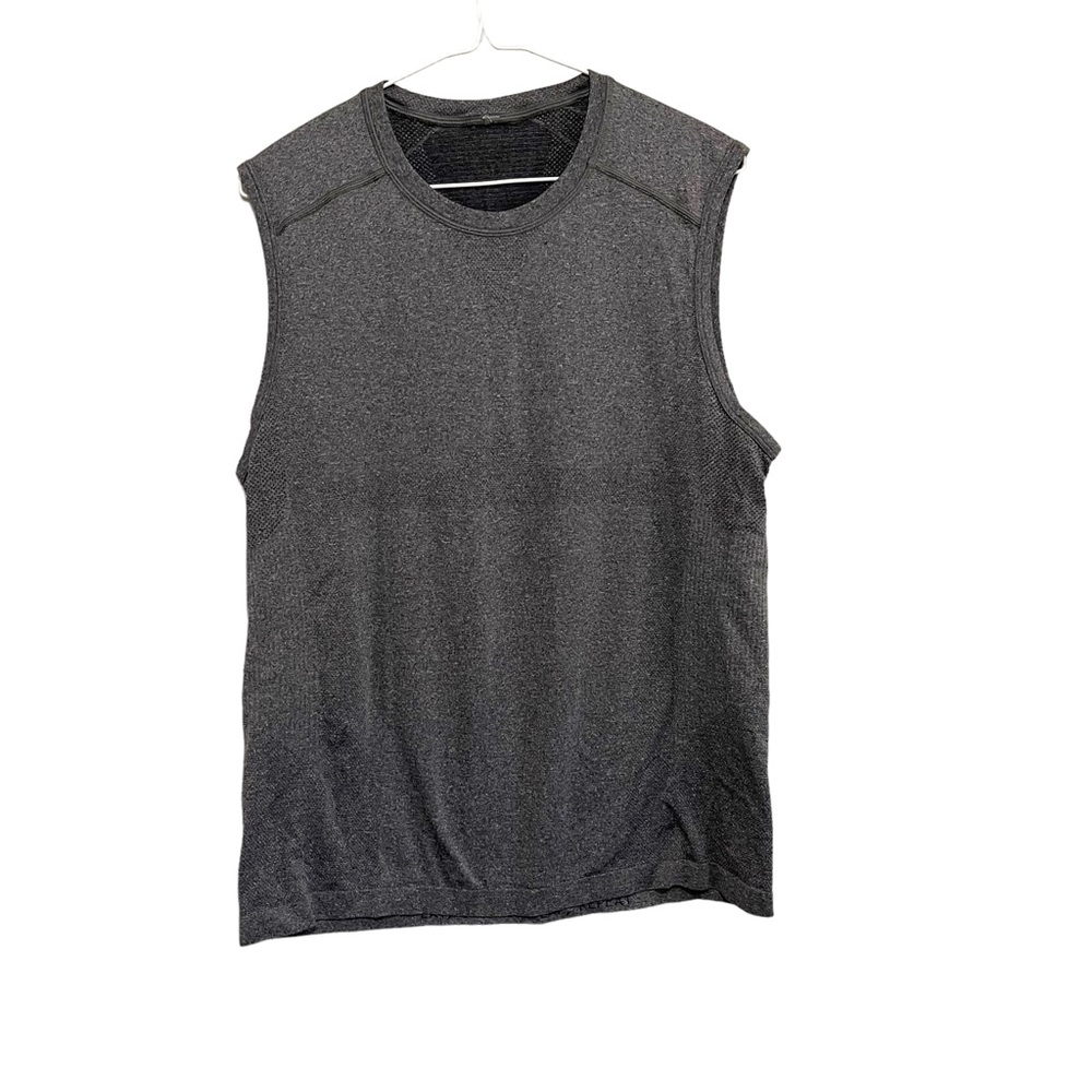 Lululemon Metal Vent Tech Muscle Shirt Sleeveless Gray Athletic Stretch Mens M